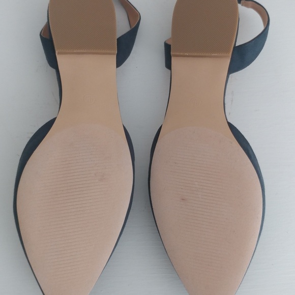 Loft Faux Suede Slingback Flats 9.5 - Picture 6 of 12